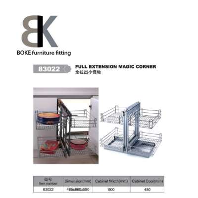 Stainless Steel Kitchen Basket Magic Corner Kitchen Basket pull out magic corner