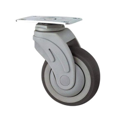 5 inch Top Plate Swivel Retractable TPR ICU Bed Caster